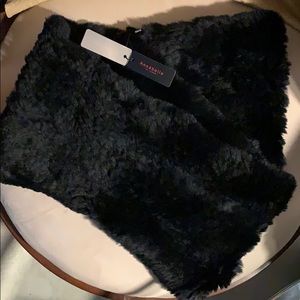 Long Hair Rabbit Woven Infinity Circle Scarf